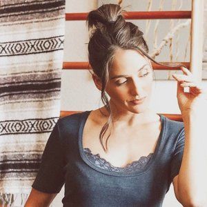 AG Adriano Goldschmied Ribbed Short Sleeve Maxi Dress in Indigo from Nordstroms